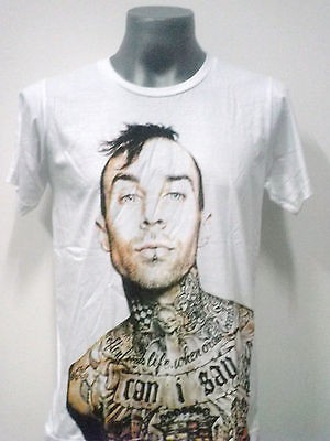 TATTOO TRAVIS BARKER T SHIRT WHITE SIZE Medium