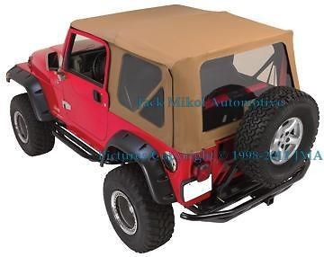 SPICE 97 06 JEEP WRANGLER SOFT TOP TINTED WINDOWS (Fits Jeep Wrangler 