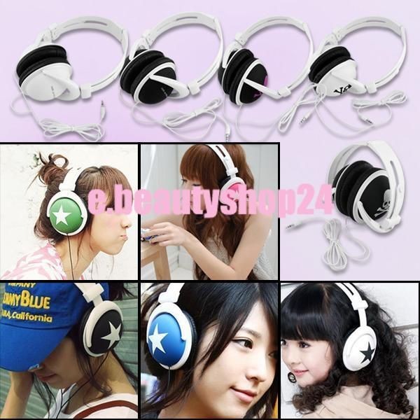 10 Designs Skull Star Earphone Headphone For  MP4 PSP PC Blackberry 