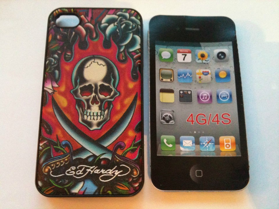 ed hardy iphone 4s case in Cases, Covers & Skins