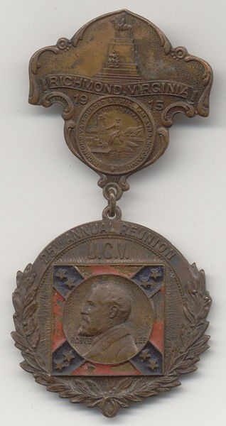 1915 RICHMOND VIRGINIA ~ UCV VETERANS BADGE