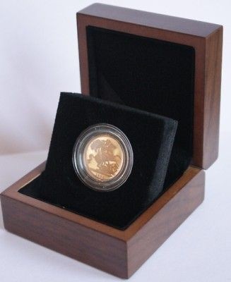 1902 EDWARD VII GOLD FULL SOVEREIGN + PRESENTATION BOX