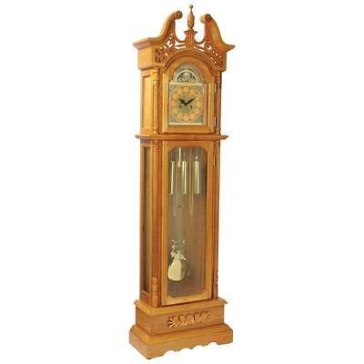 Edward Meyer™ Oak Grandfather Clock with Beveled Glass