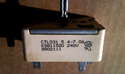 BURNER SWITCH  Kenmore Stove (whirlpool ?)   CTL031 KS811520 980211 