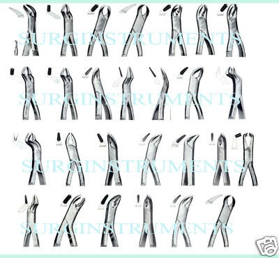 60 NEW EXTRACTING FORCEPS EXTRACTION DENTAL INSTRUMENTS