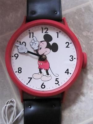 Vintage Mickey Mouse Wall Wrist Watch Clock   Welby by Elgin