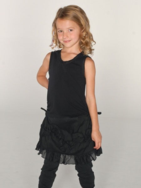 Eliane et Lena Black Sleeveless Jersey Top Party Dress Size 6, 8, 10 $ 