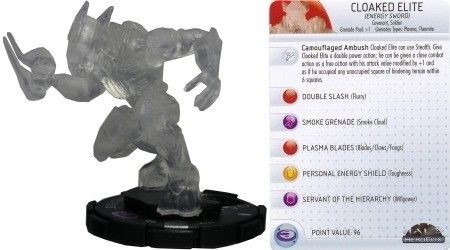 Cloaked Elite (Energy Sword) #031 Halo Heroclix Singles NM Halo 