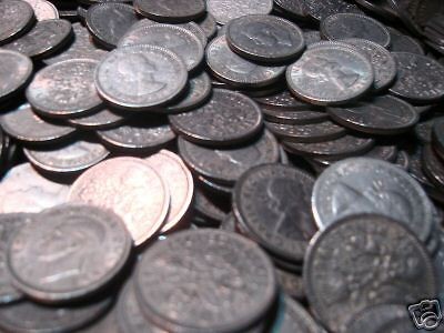 100 sixpences coins all nice 100 old coins bulk lot 1947 to 1967