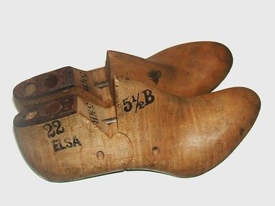 Pair Vintage Ladies Womens Elsa Shoe Lasts New England CHOOSE SIZE 3.5 