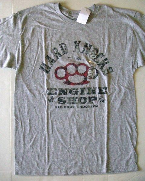 NWT Life Style Classics Gray Hard Knocks T Shirt