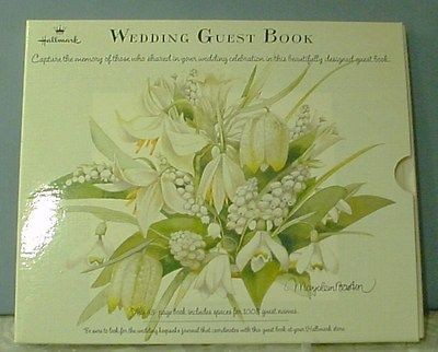 NEW 1998 HALLMARK MARJOLEIN BASTIN WEDDING GUEST BOOK