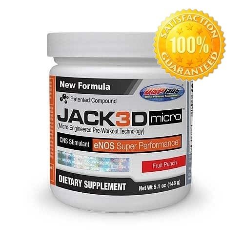   MICRO PRE WORKOUT 40 SERVINGS JACKED JACK 3D CNS ENOS SUPER PUMP