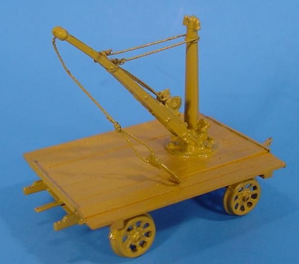 On3 WISEMAN FAIRMONT SPEEDER TRAILER WITH CRANE KIT