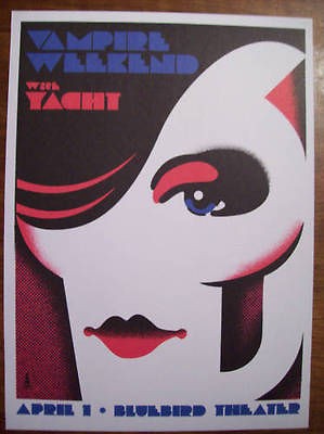 VAMPIRE WEEKEND Gig Poster 14x10 Denver 2008