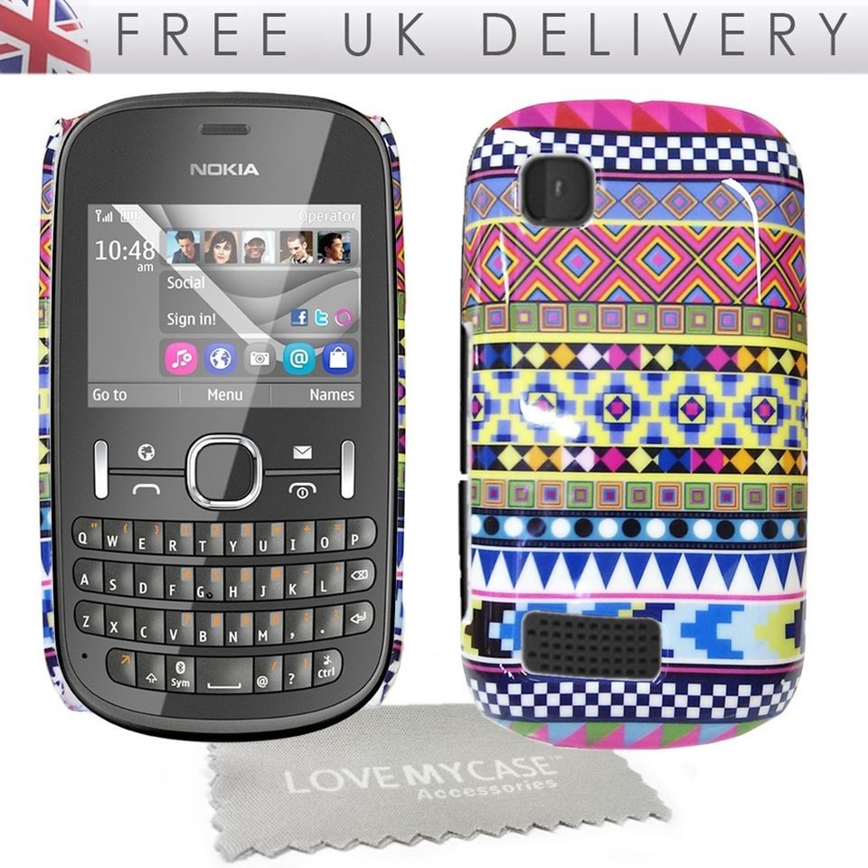   Tribe Pattern Retro Vintage Hard Case Cover for Nokia Asha 200 / 201