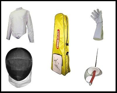 5PC Standard Sabre Set. Jacket,Mask,Gl​ove,Sabre. XL