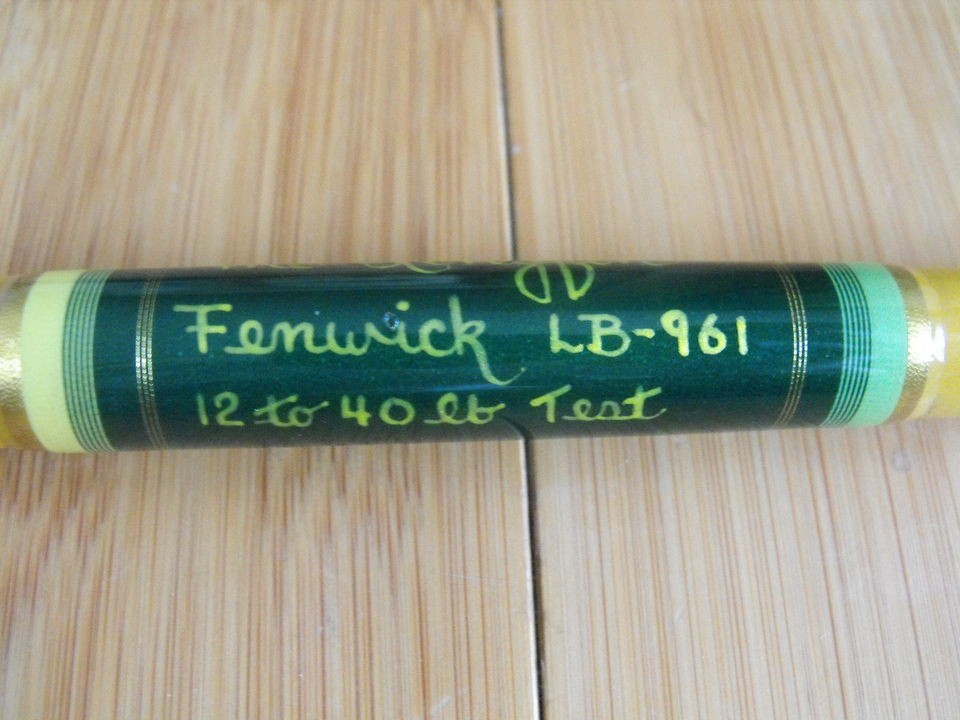 FENWICK LB 961 12 TO 40 LB TEST CUSTOM BUILT THE LONGFIN BRASS 