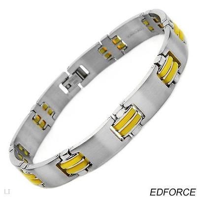 EDFORCE Gentlemens Bracelet Stainless steel. New.