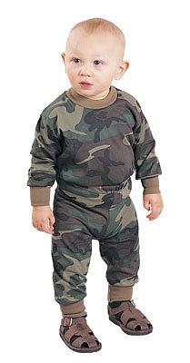 INFANT WOODLAND CAMO LONG SLEEVE T SHIRT & PANTS