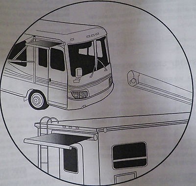 56 A&E DOMETIC OASIS MANUAL RV DOOR AWNING SYSTEM NEW LINEN 970 