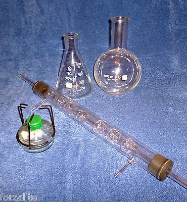 BIG Lab Glass Glassware   Distillation Apparatus Kit   Big Distilling 