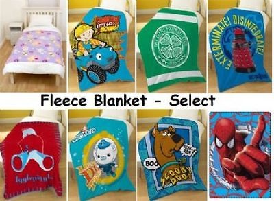 Fleece Blanket Bob Tinga Ben Holly Celtic Monroe Princess Lego 