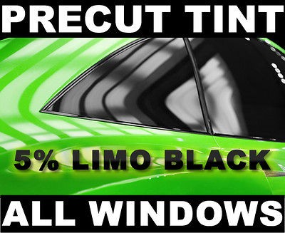 Jeep Cherokee 4dr 91 96 PreCut Window Tint  Limo 5% VLT