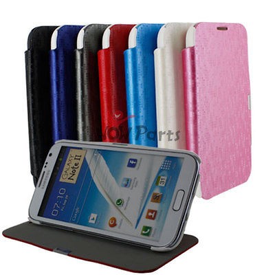 Flip PU Leather Case Cover Stand For Samsung Galaxy Note 2 II N7100 