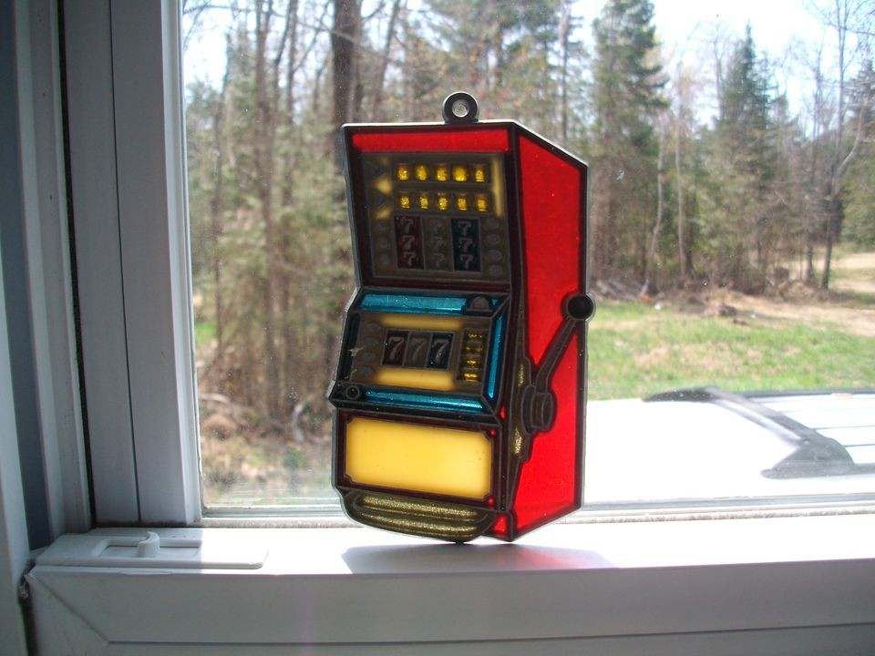   ARM BANDIT SLOT MACHINE SUNCATCHER ORNAMENT~COLOR​FUL~GREAT GIFT