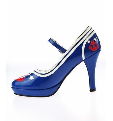 FUNTASMA MARY JANE SAILOR HIGH HEEL SHOES