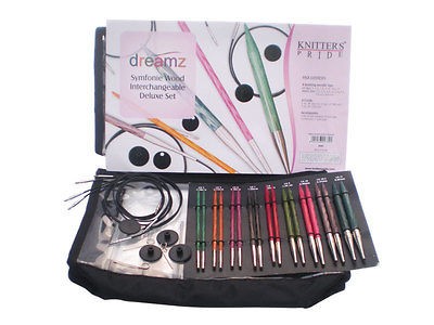 Knitters Pride~DREAMZ~Interchangeable Knitting Needles~Sizes 4 11~Wood 