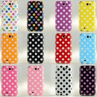   Dots Soft Silicone Case Cover Fit For Samsung Galaxy Note II N7100 cs