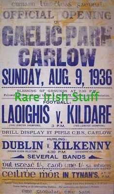 Laois V Kildare   The Opening Of Gaelic Park In Carlow   1936 GAA 