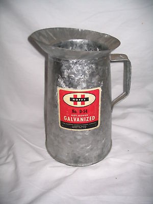 Vintage galvanized 4qt large HUFFY oil can gas station