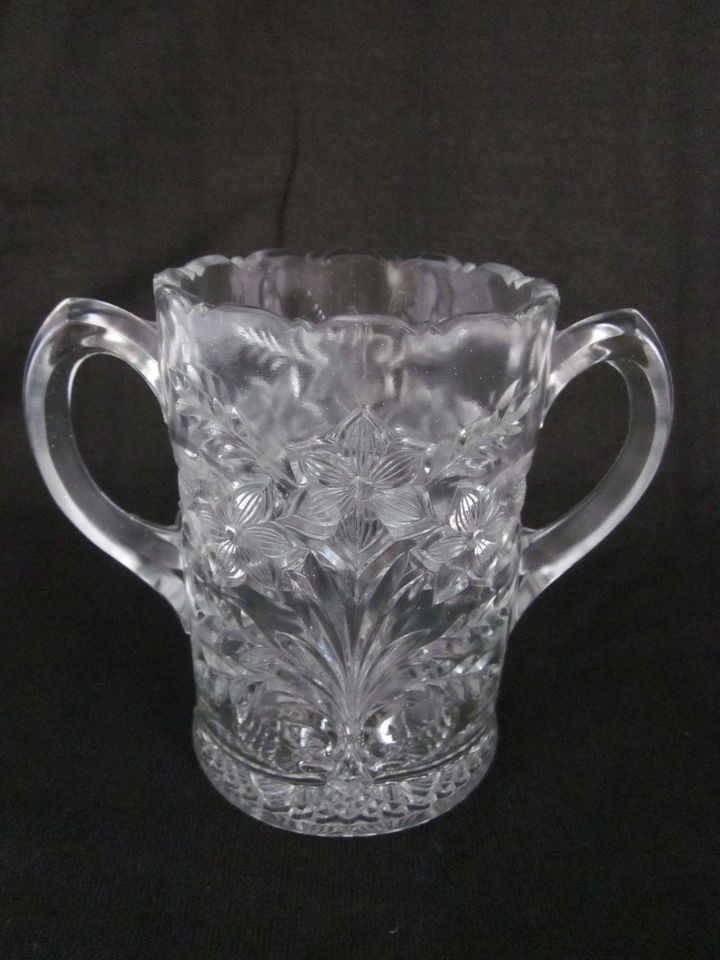 pressed glass spooner in Pressed Glass