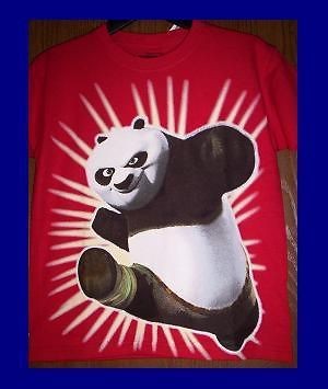 KUNG Fu PANDA 2 PO childs s/s Red T Shirt sz 5/6 NeW with Tags