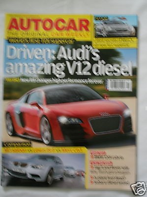 Autocar 2/4/08 BMW 120i Convertible, Audi R8 Diesel