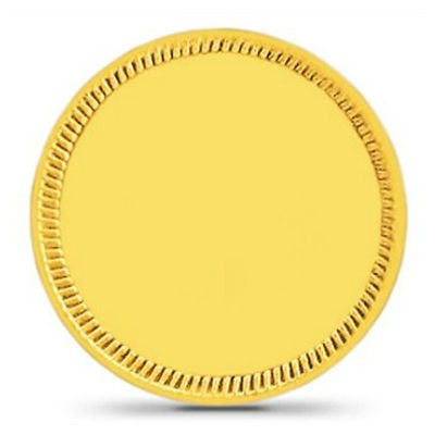 Plain Gold Coin ,24Kt Yellow Gold Must Buy Coin