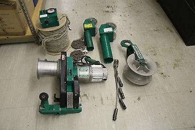 Greenlee 6001 Super Tugger Cable Puller Power Unit w/ Force Gauge 