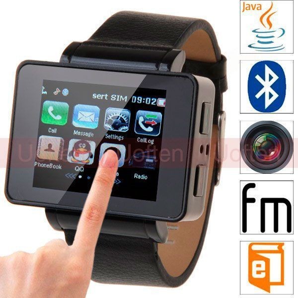   Touch Watch Mobile GSM Cell Phone Bluetooth Camera Bluetooth