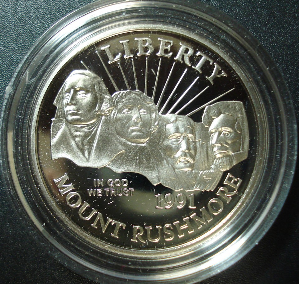 1991 S Proof Mt. Rushmore Commemorative Half Dollar