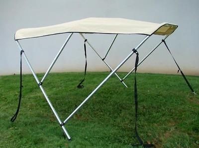 Beige 3 Bow Frame BIMINI TOP Cover Boat 6L x 46H x 67 72 Wide 1 