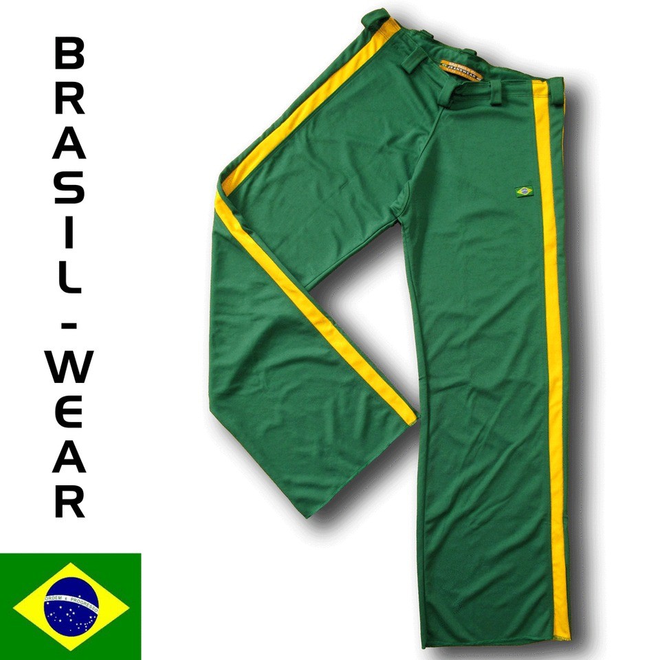 HELANCA POLYAMID CAPOEIRA PANTS ABADA GREEN FREE BONFIM