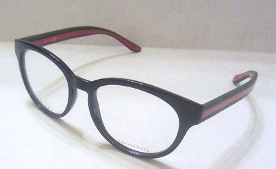 BRAND NEW AUTH GUCCI 3547 EYEGLASSES SHINY BLACK RED GREEN 51N GLASSES