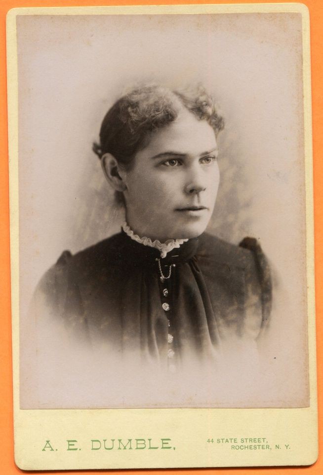 Rochester, NY, Portrait of a Young Woman, by Dumble, ca 1880s 