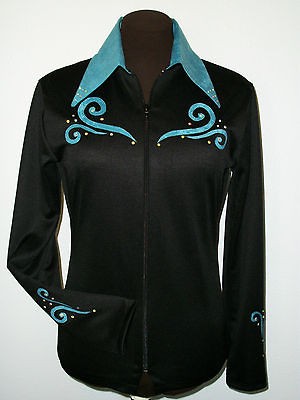 Western Show clothes RAIL PLEASURE HALTER Shirt Jacket SHOWMANSHIP,Cr 