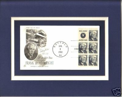 FRANK LLOYD WRIGHT Fallingwater 1st Day Cover FRANK LLOYD WRIGHT Stamp