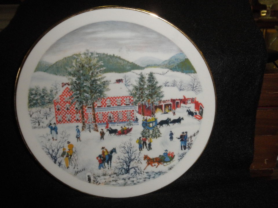 1975 Grandma Moses Christmas Edition The Old Checkard House Ridgewood 