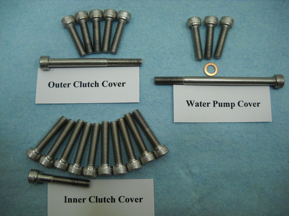 Honda CRF 450 Clutch Case Cover Screws Bolts 2002 2003 2004 2005 2006 